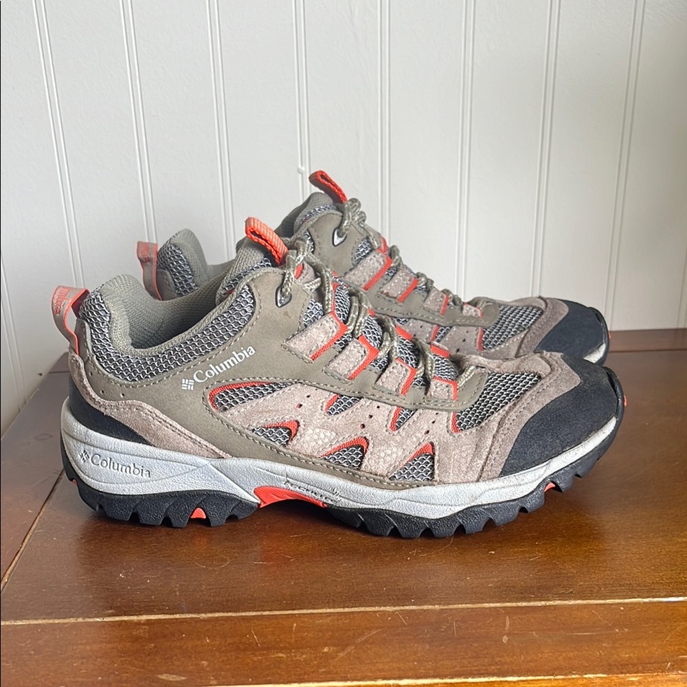 Columbia Black and Red Trail Shoes